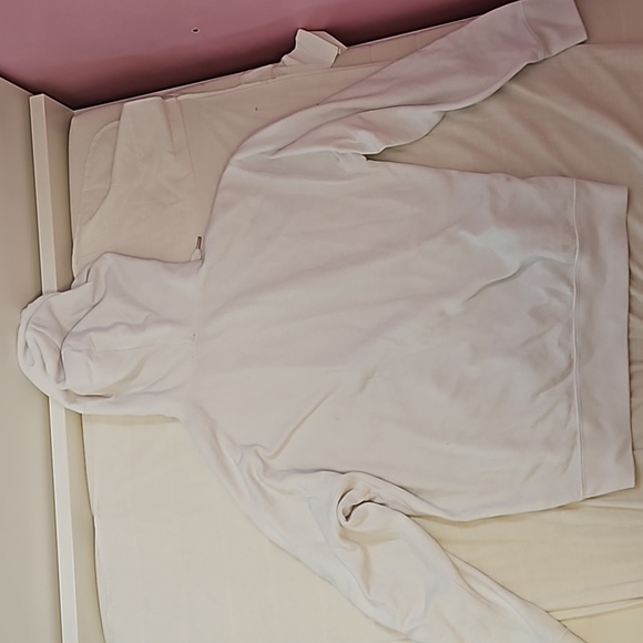 Polo Ralph Lauren White Size L Hoodie Big Polo Logo Oversized Fleece Pullover - Picture 4 of 10